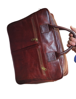 Leather laptop bag