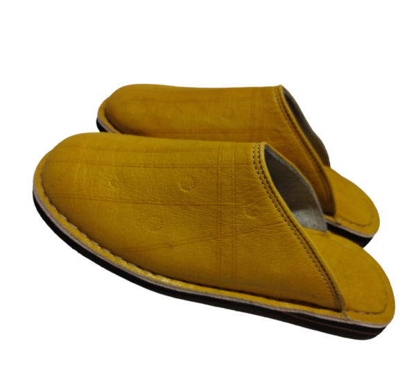 Traditional Moroccan shoe, known as “Belgha”.