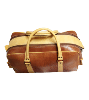Leather travel bag