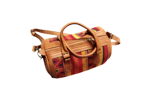 Leather travel bag