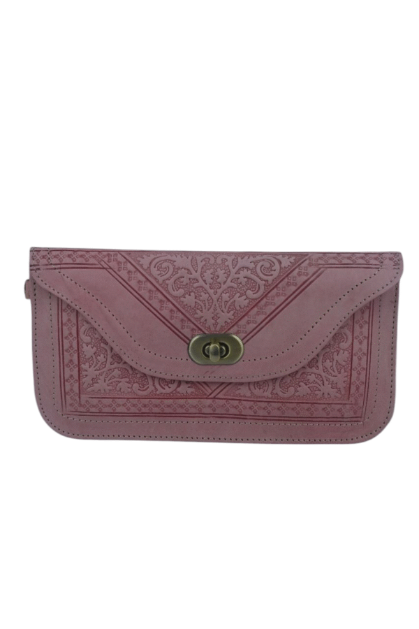 Women’s embossed leather wallet