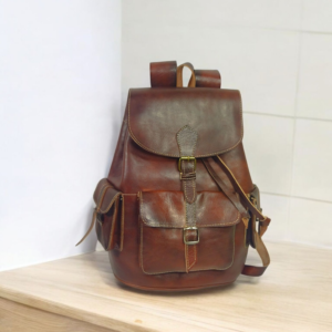 leather backpack